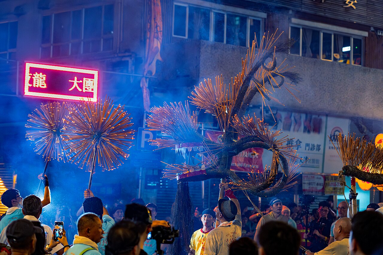 The street procession in Tai Hang in 2024; past edition.